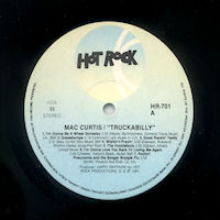 Mac Curtis - Truckabilly LP 1981 Label